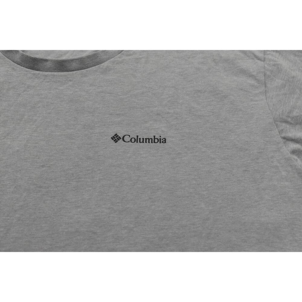Columbia Men's XXL Gray Cotton T-Shirt Crew Neck Short Sleeve Solid - Picture 8 of 10
